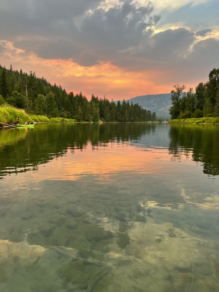 Sunset from the river