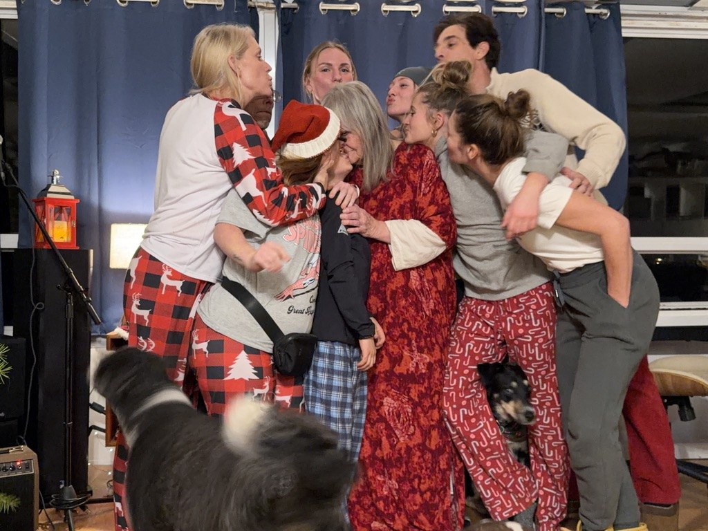All in — the family pile-on